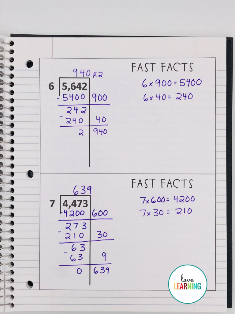 20 Partial Quotients Worksheet Worksheet From Home