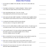 3 Digit By 1 Digit Division Word Problems Worksheets Worksheets For