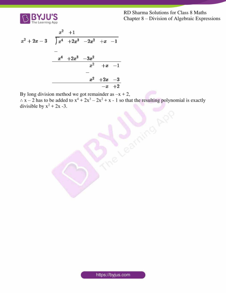 30 Long Division Of Polynomials Worksheet Education Template