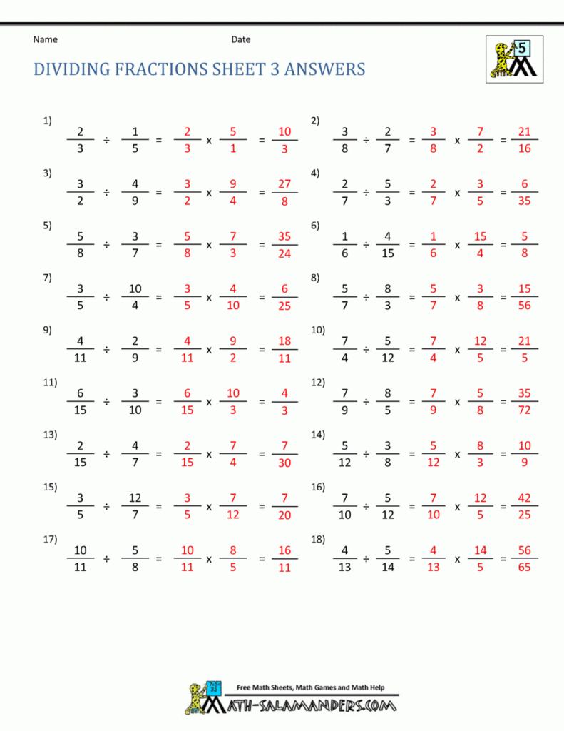 31 Dividing Fractions Worksheet With Answer Key Worksheet Resource Plans