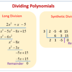 35 Dividing Polynomials Long And Synthetic Division Worksheet Answers