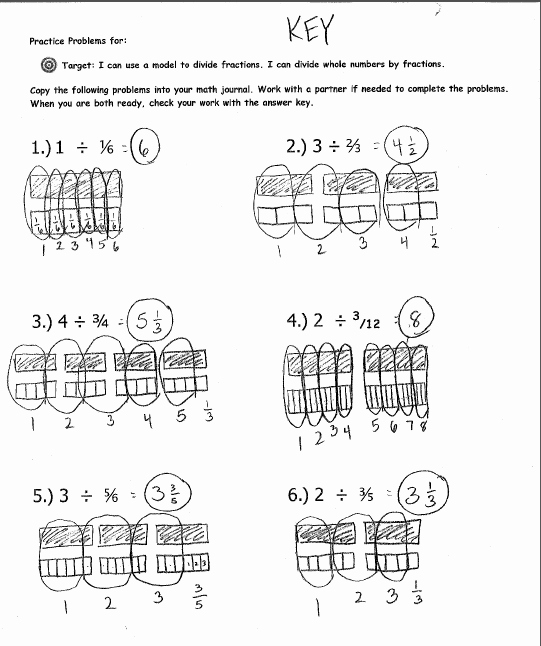 50 Dividing Fractions Using Models Worksheet Chessmuseum Template Library