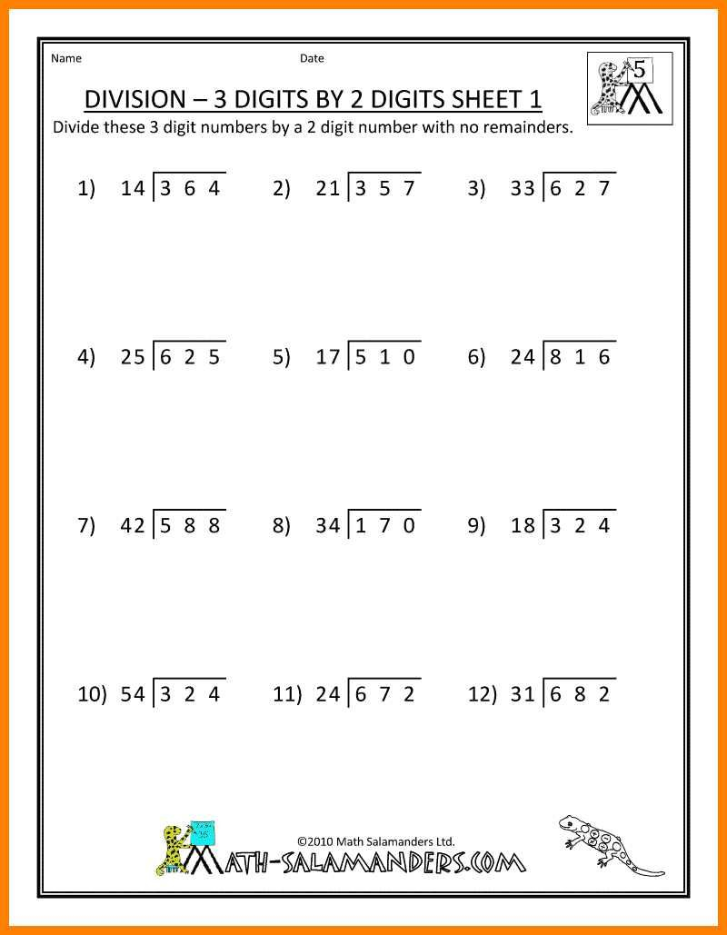 6th Grade Multiplication And Division Worksheets Thekidsworksheet