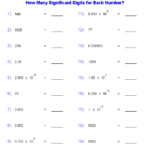 Calculations Using Significant Figures Worksheet Answers Worksheet