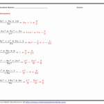 Dividing Polynomials Worksheet Answers Studying Worksheets