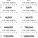 Divisibility Rules Worksheets With Answer Key Pdf Grade 5 Worksheetpedia