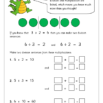 Division As The Inverse Of Multiplication Division Maths Worksheets