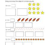 Division By Grouping Worksheets Divide Using Equal Groups Spring
