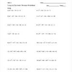 Division Of Polynomials Worksheet Doc Gregory Stallworth s Division