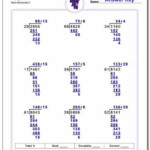 Division With Multi Digit Divisors In 2021 Long Division Worksheets