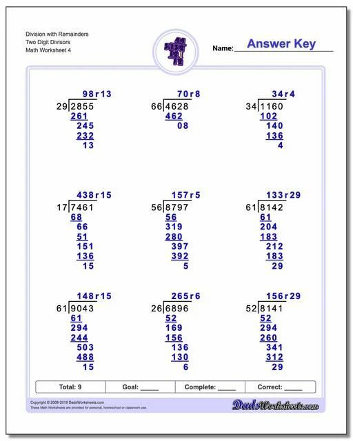 Division With Multi Digit Divisors In 2021 Long Division Worksheets 