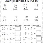 Free 3rd Grade Math Multiplication And Division Worksheet Free4Classrooms