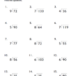 Grade 4 Division Math Worksheets EduMonitor