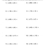 Integers Worksheet Grade 7 Pdf Db excel