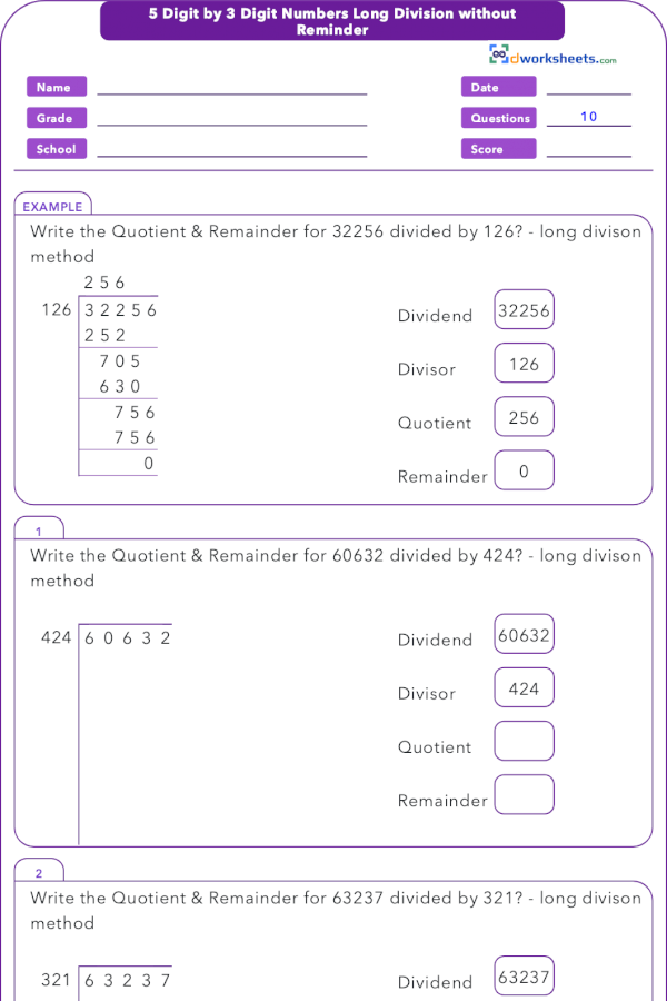 Learning Or Teaching 6th Grade Common Core Math Worksheet For 6 NS B 2 