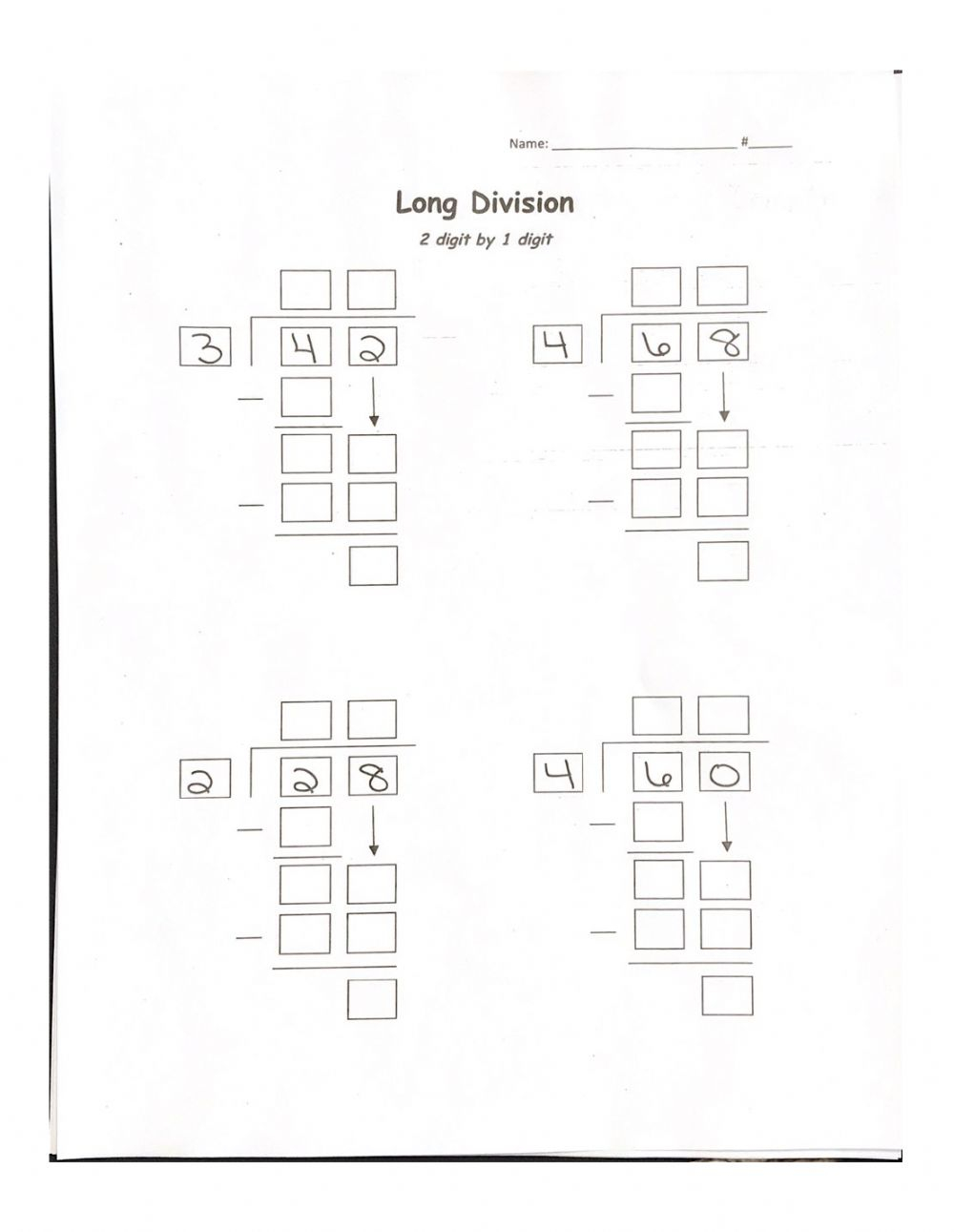 Two Digit Long Division Worksheets Divisonworksheets