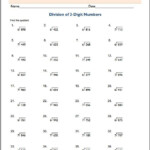 Long Division By 2 digit Numbers Worksheets Betty Moniz s Division