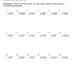 Long Division Worksheets Printable Fourth Grade Math Worksheets