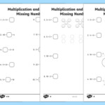 Missing Numbers Multiplication And Division Worksheets PDF