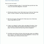Mixed Multiplication And Division Word Problems Worksheets 3rd Grade