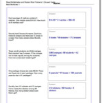 Mixed Multiplication Worksheet And Division Worksheet Word Problems