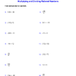 Multiplying And Dividing Rational Expressions Worksheet Pdf