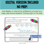 Number Talks Numberless Math Word Problems single By Single Digit