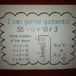 Partial Quotient Division Worksheets 4th Grade Division Charts And
