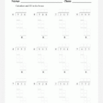 Printable Primary Math Worksheet For Math Grades 1 To 6 Based On The