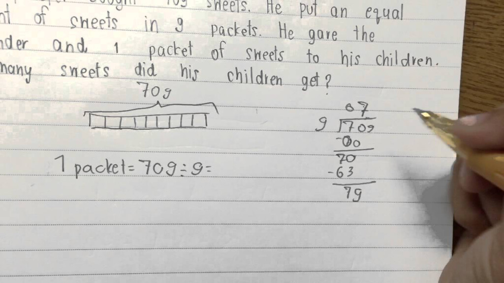 Problems Involving Division Singapore Math Model YouTube