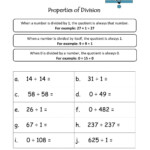 Properties Of Operations In Multiplication And Division Facts