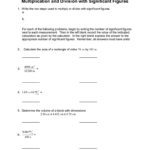 Scientific Methods Worksheet 3 Multiplication And Division With