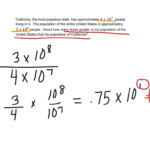 Scientific Notation Division Word Problems Worksheet Multiplying And