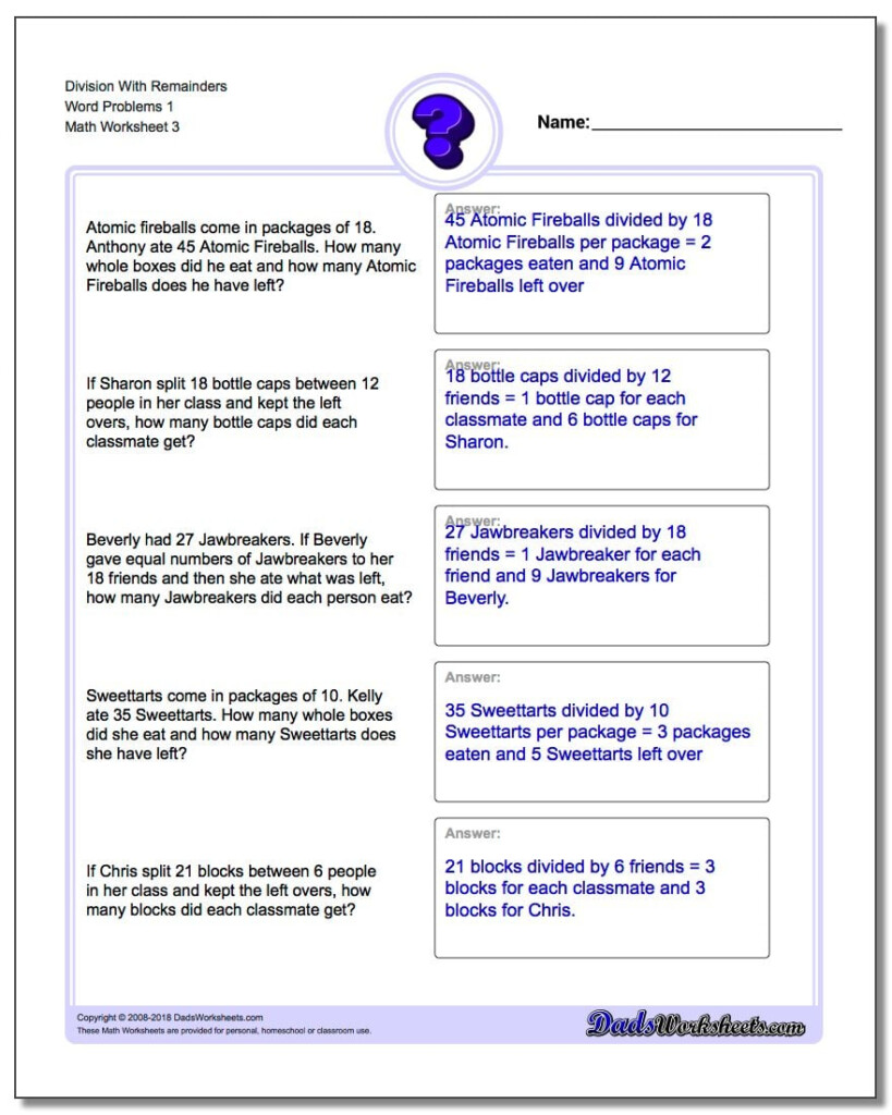 The Remainder Theorem Worksheet Answers Promotiontablecovers