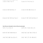 The Remainder Theorem Worksheet Answers Promotiontablecovers