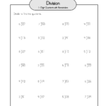 Two Digit Division Worksheets Easy Math Worksheets Division