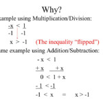 Unit 6 5 Solving Linear Inequalities By Using Multiplication And