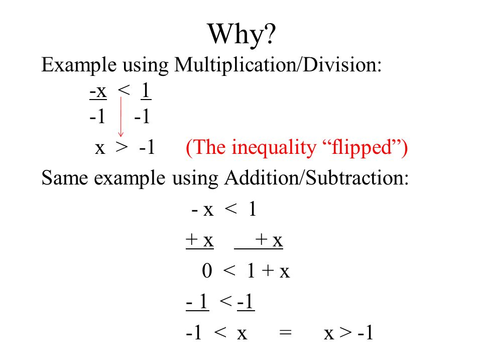 Unit 6 5 Solving Linear Inequalities By Using Multiplication And 