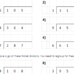 Year 5 6 Short Division Using The Bus Stop Method Differentiated