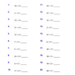 10 2 Digit By 2 Digit Division Worksheets Coo Worksheets