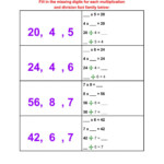 10 Multiplication And Division Practice Worksheets Coo Worksheets