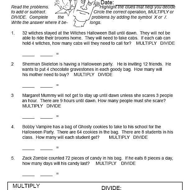 10 Multiplication And Division Word Problems Worksheets Pdf Coo 