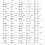 100 Multiplication Facts Timed Test Multiplication Worksheets Math