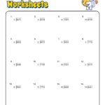 14 Long Division Worksheets 6th Grade Worksheeto