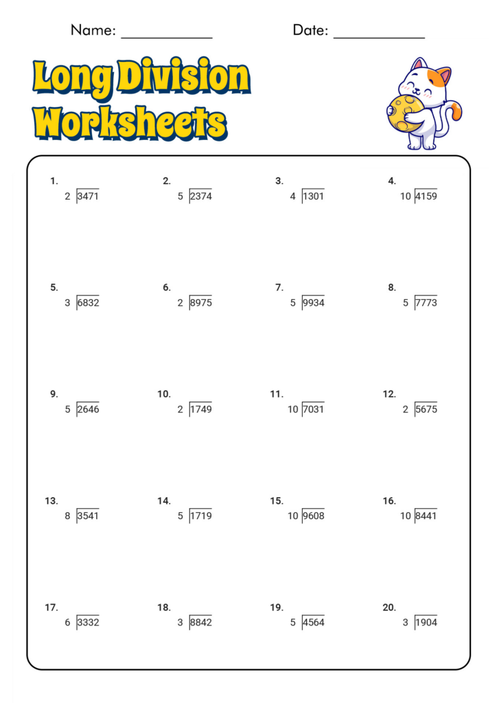 14 Long Division Worksheets 6th Grade Worksheeto