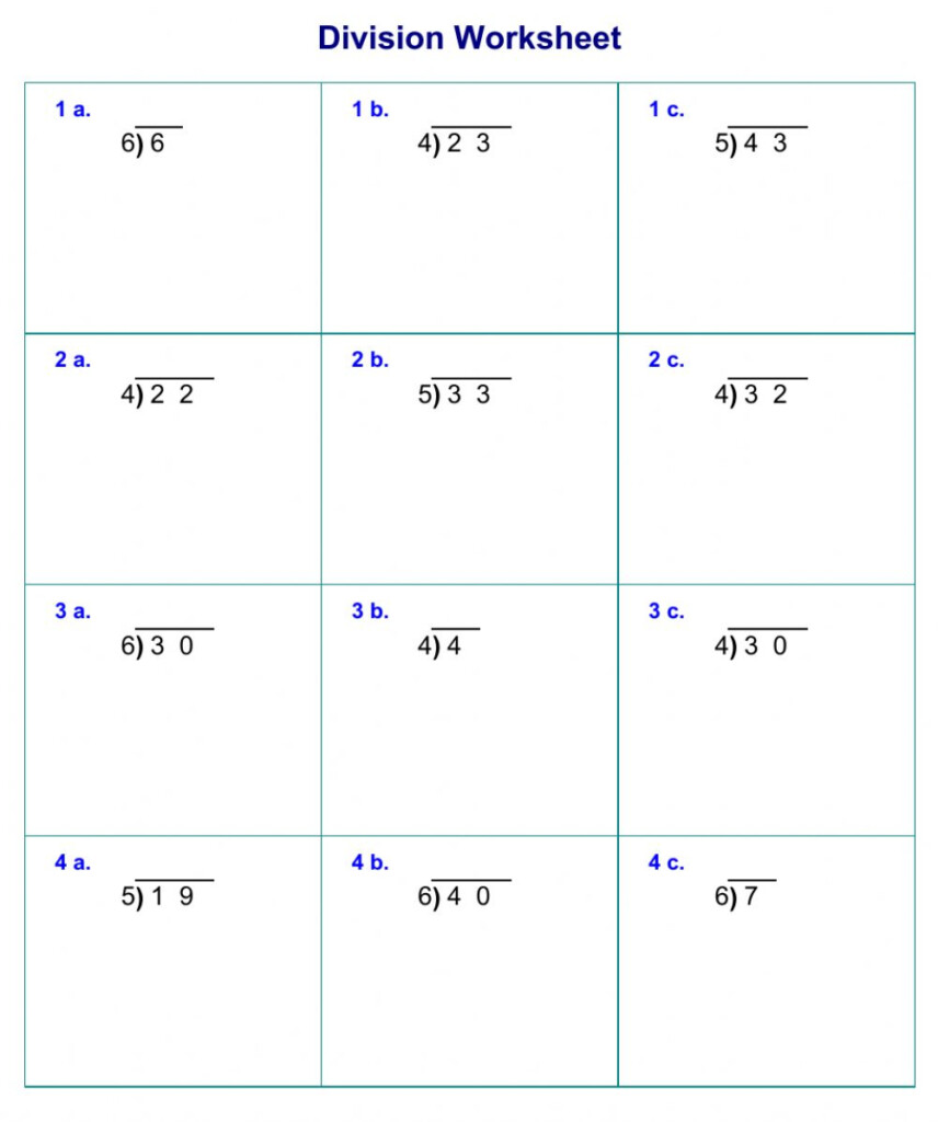 2 Digit Division By 1 Digit Mirko Busto