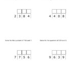 3 by 1 Long Division Without Remainders Worksheet