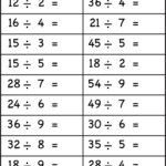 5 Free Math Worksheets Third Grade 3 Division Division Facts 1 To 10