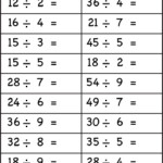 5 Free Math Worksheets Third Grade 3 Division Division Facts 1 To 10