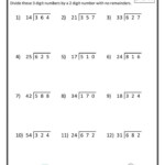 8 Printable Math Worksheets For 6th Graders Division Worksheets Long